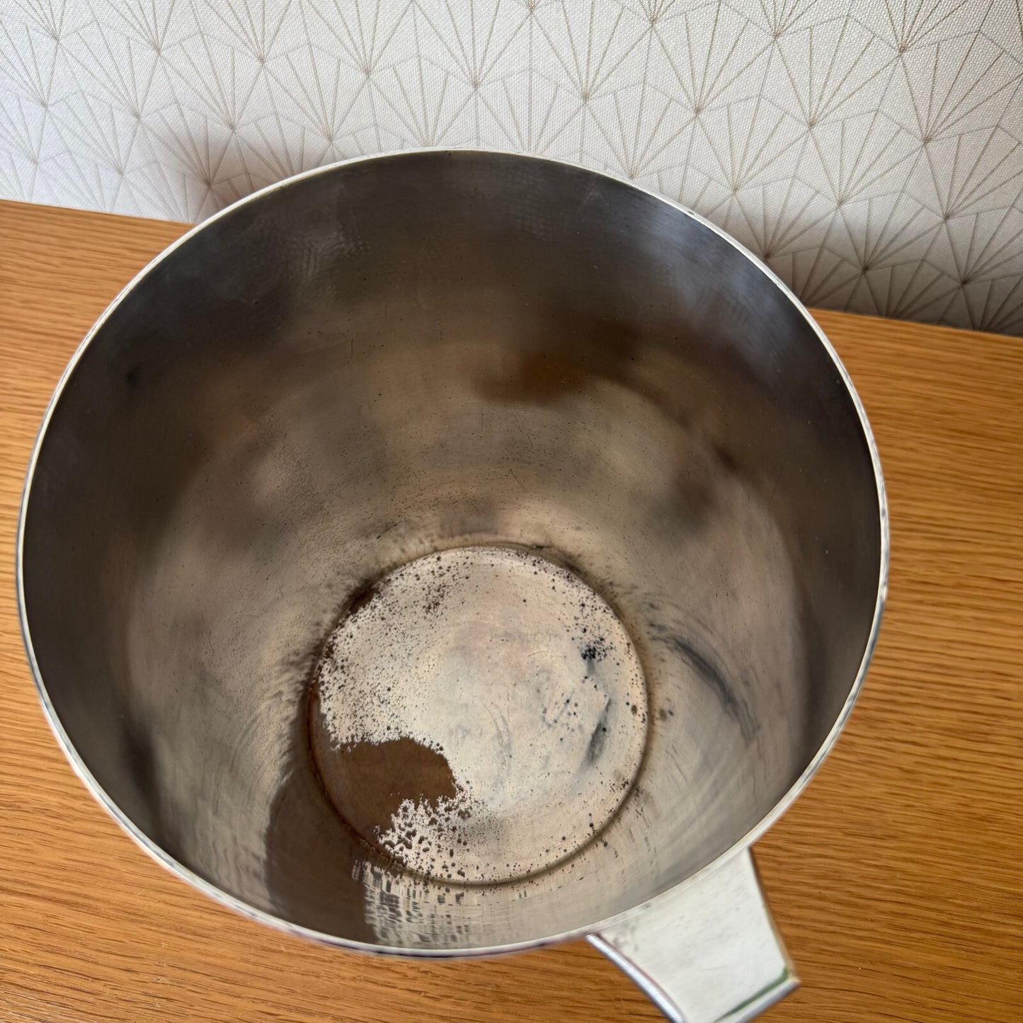 French Silver Champagne Bucket Ice Cooler Art Deco Style Vintage 2704255 Unbranded