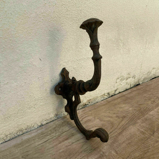 Antique French Coat Hook Hat Hanger Old Wooden Ball End 02062113 - Fleamarketfrance