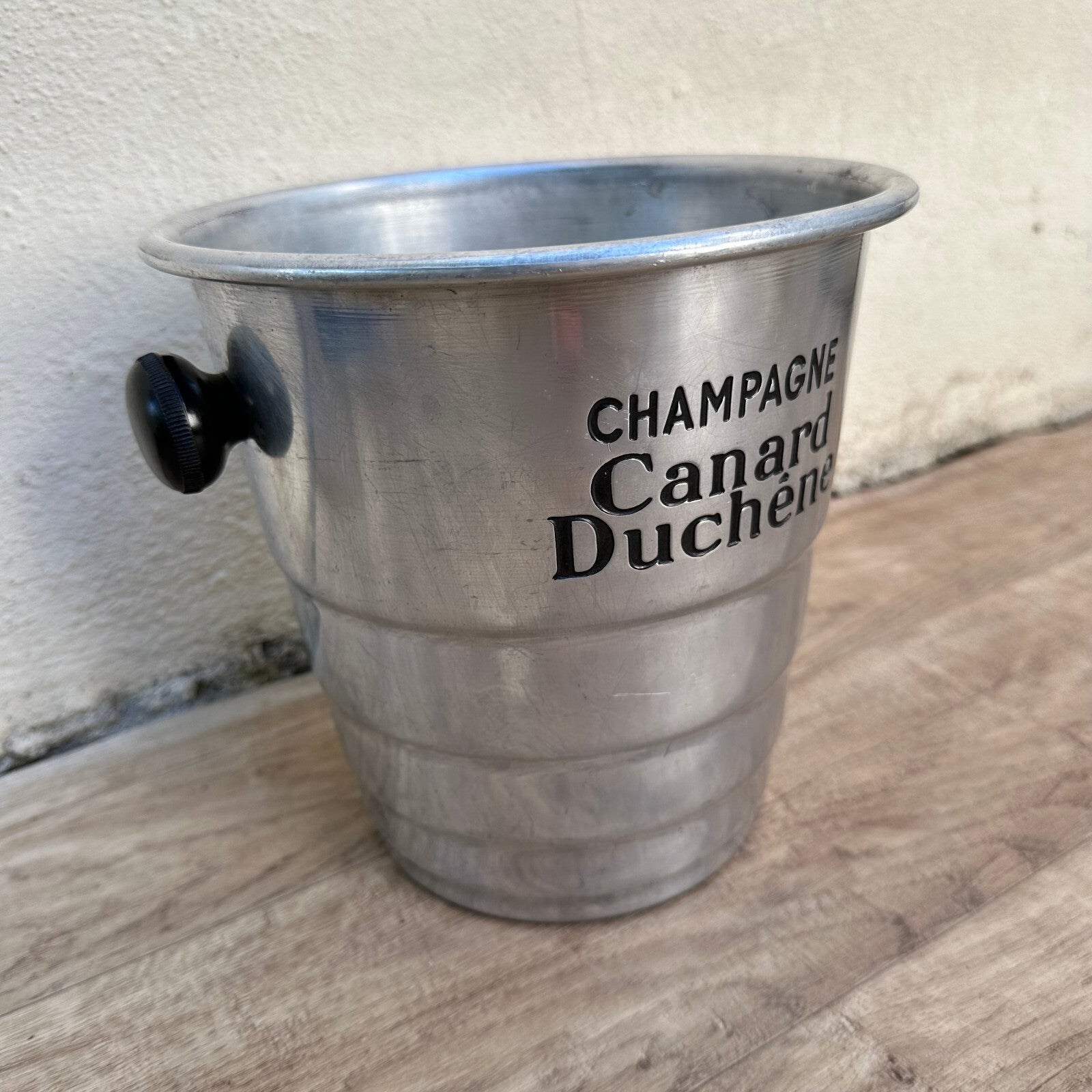 Vintage French Canard Duchene Champagne Bucket Aluminum Ice Cooler 1002246 Canard Duchêne