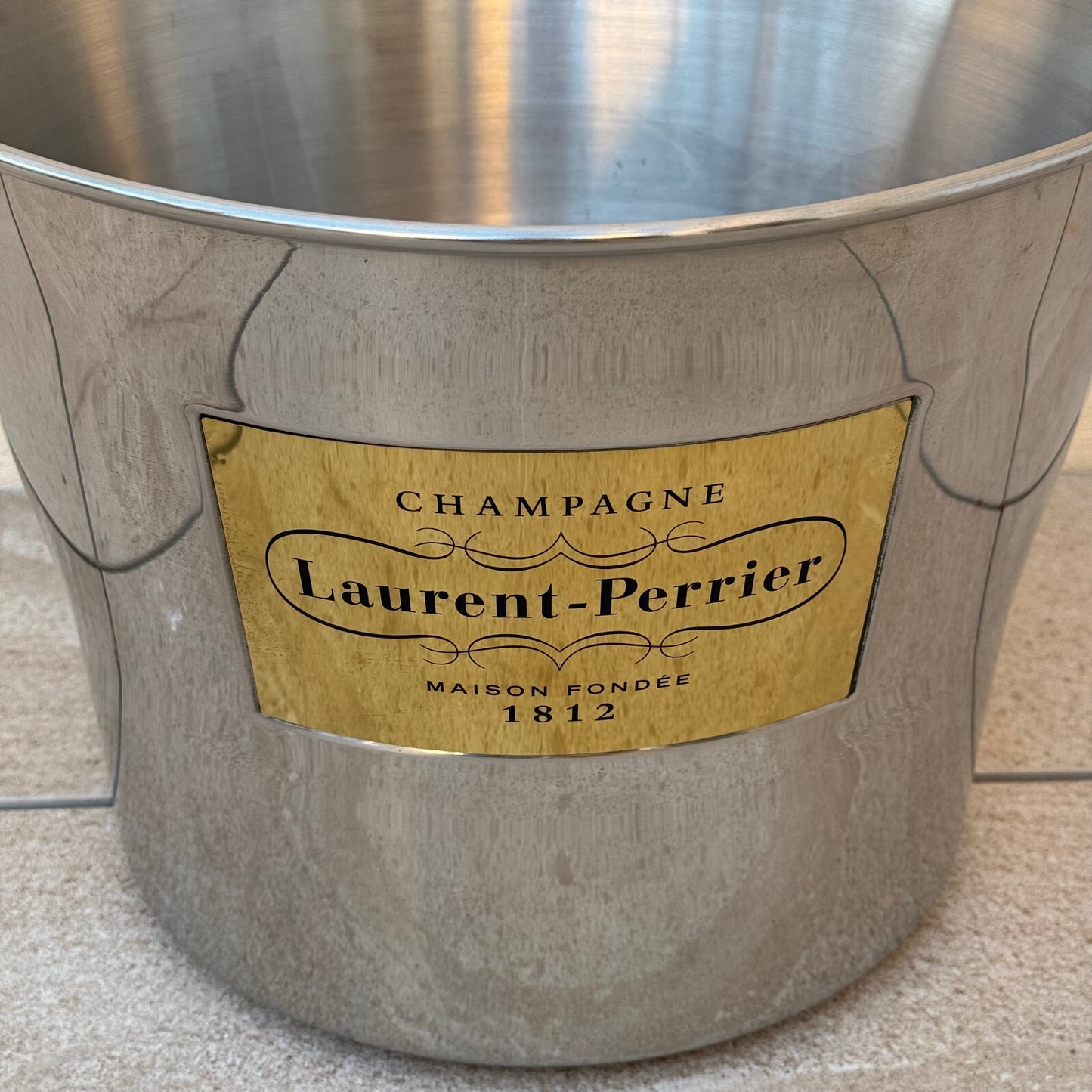 French Champagne Ice Bucket Cooler Basin Laurent PERRIER DOUBLE MAGNUM 2204255