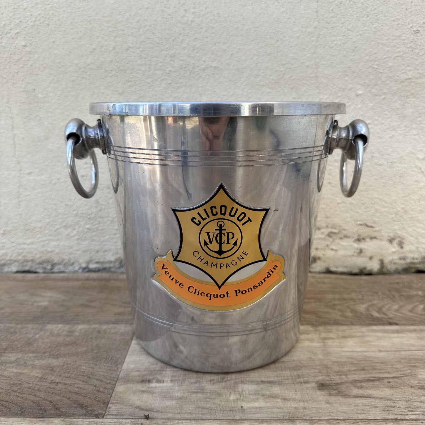 Vintage Veuve Clicquot Ice Bucket French Champagne Cooler Aluminum 12092422 Veuve Clicquot