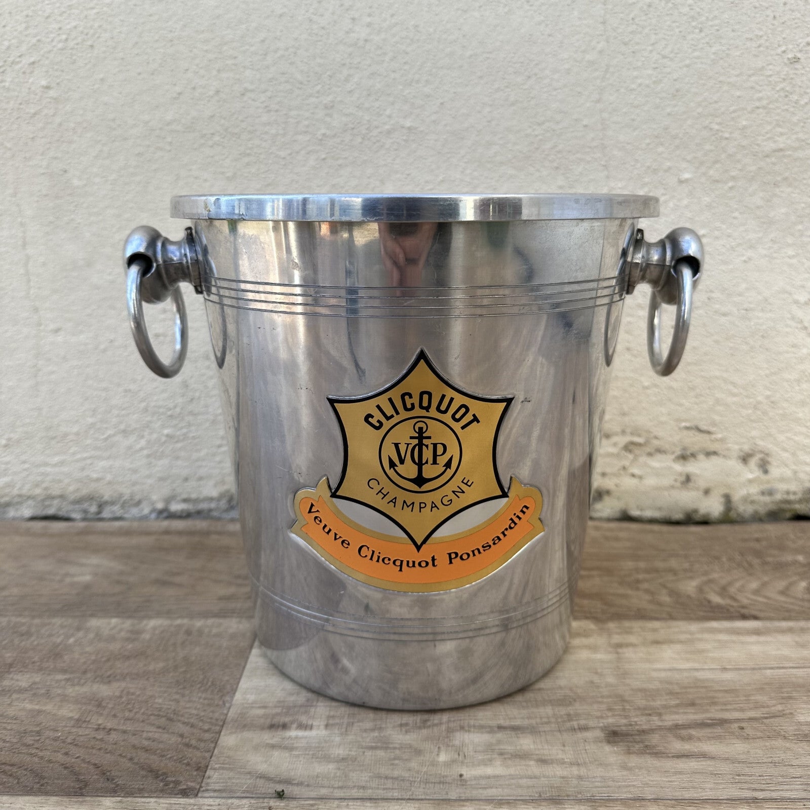 Vintage Veuve Clicquot Ice Bucket French Champagne Cooler Aluminum 12092422 Veuve Clicquot