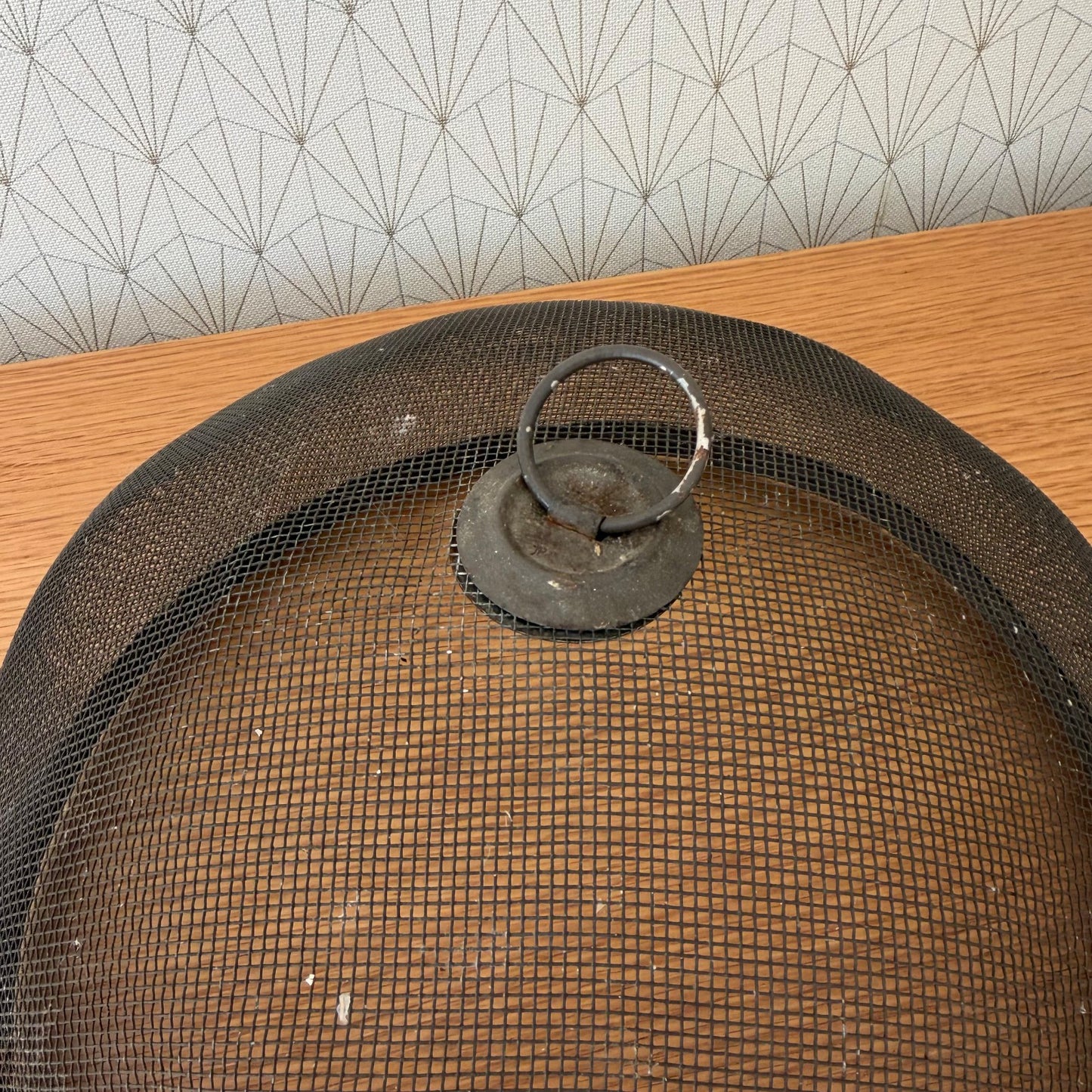 French Wire Mesh Food Cloche Dome Cover Vintage Kitchen Bell 1302266 Unbranded
