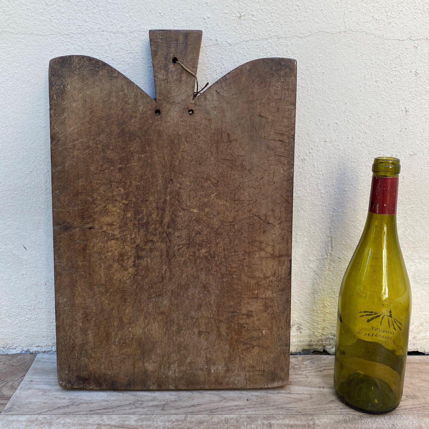Antique French Wooden Bread Board Large Cutting Chopping Kitchen 0707267 Unbranded