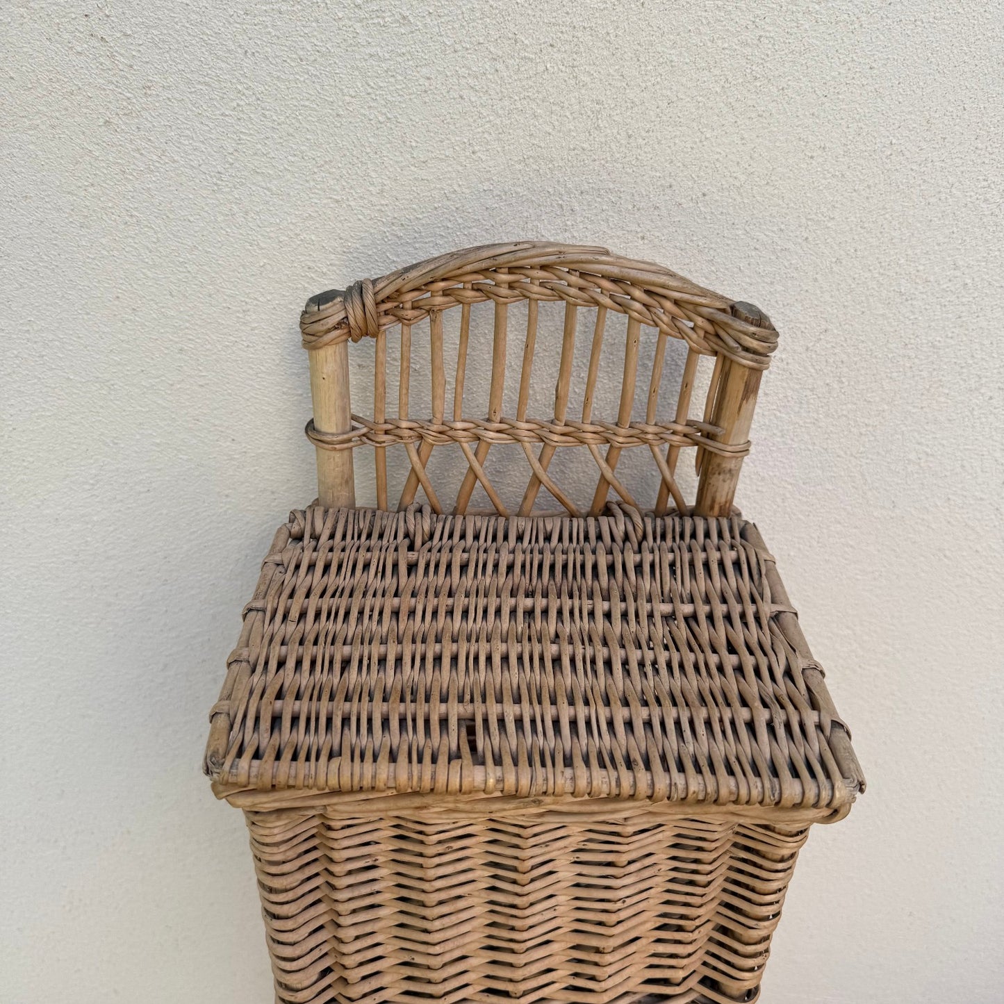 French bread basket wicker rattan storage organizer display bakery 1209255