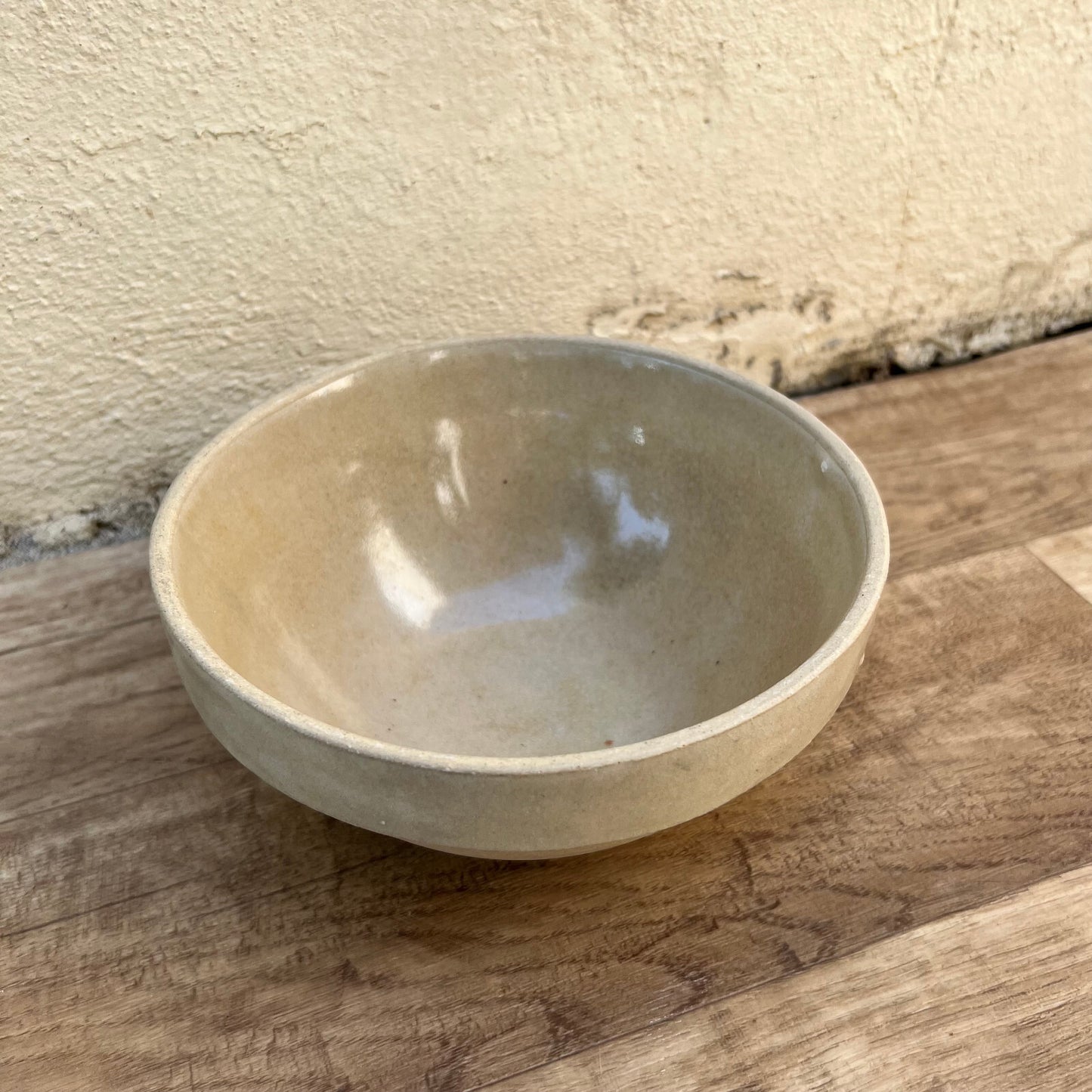Vintage French Stoneware Mixing Bowl Salad Serving 19cm Provincial 0706229 Fleamarketfrance
