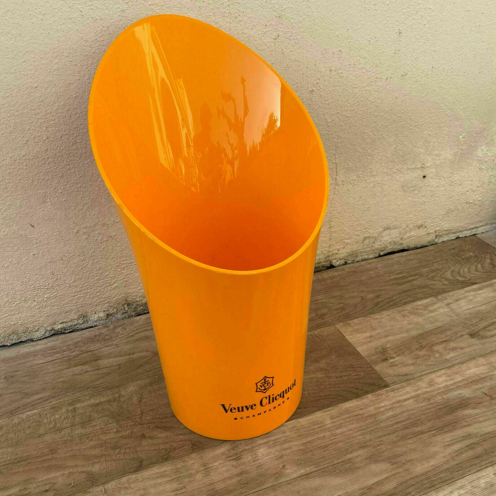 Vintage French Champagne French Ice Bucket Cooler Orange VEUVE CLICQUOT 1606217 - Fleamarketfrance