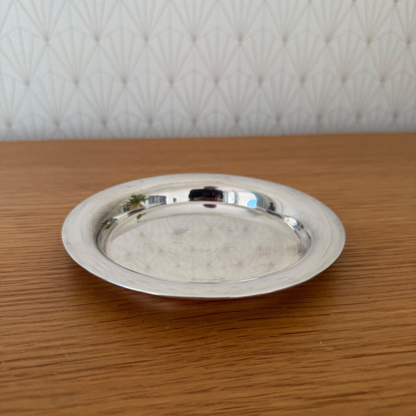 Vintage Christofle Silver Plate Bottle Coaster Wine French 5.5" 0202266 Christofle