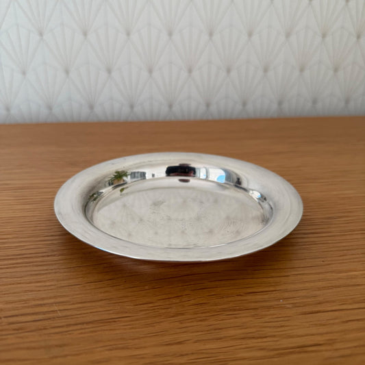 Vintage Christofle Silver Plate Bottle Coaster Wine French 5.5" 0202266 Christofle