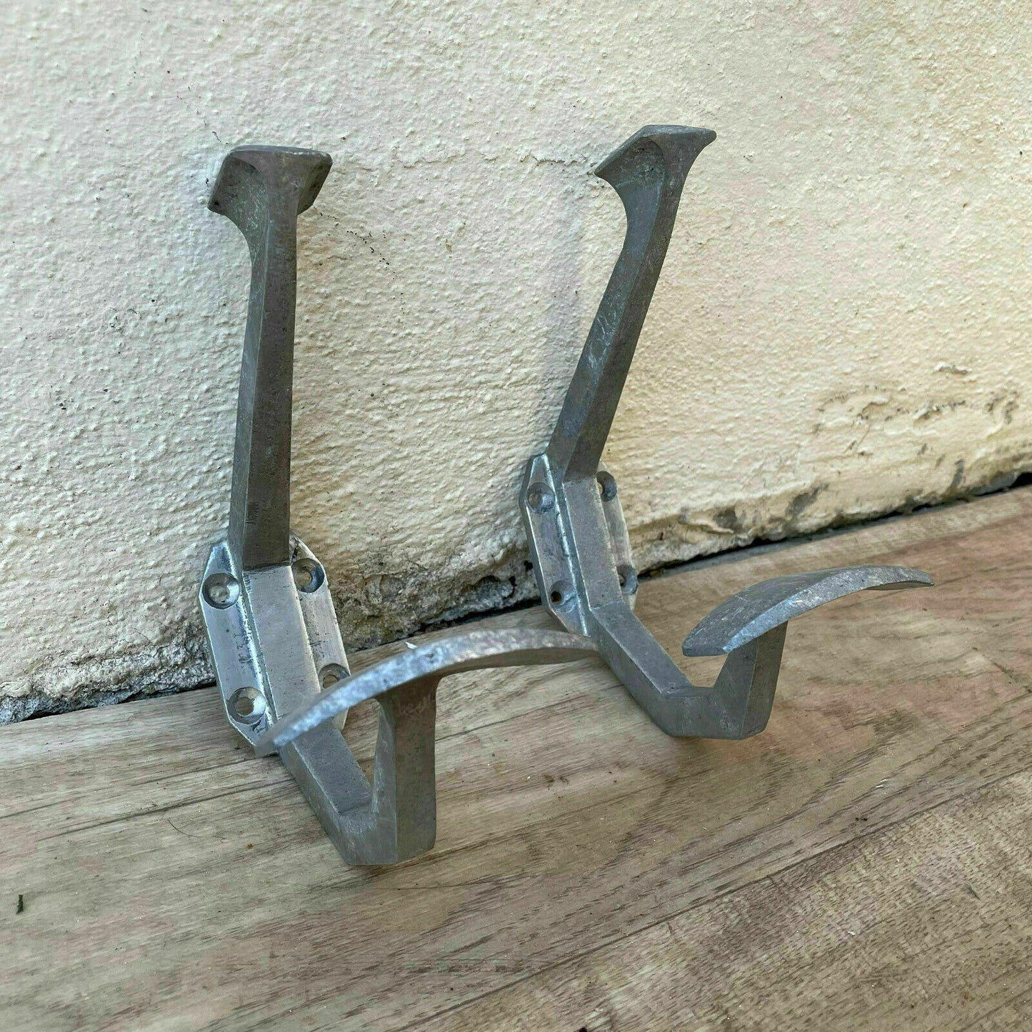 Vintage French Wall Hooks Metal Folding Coat Hat Portmanteau 01072117 Unbranded