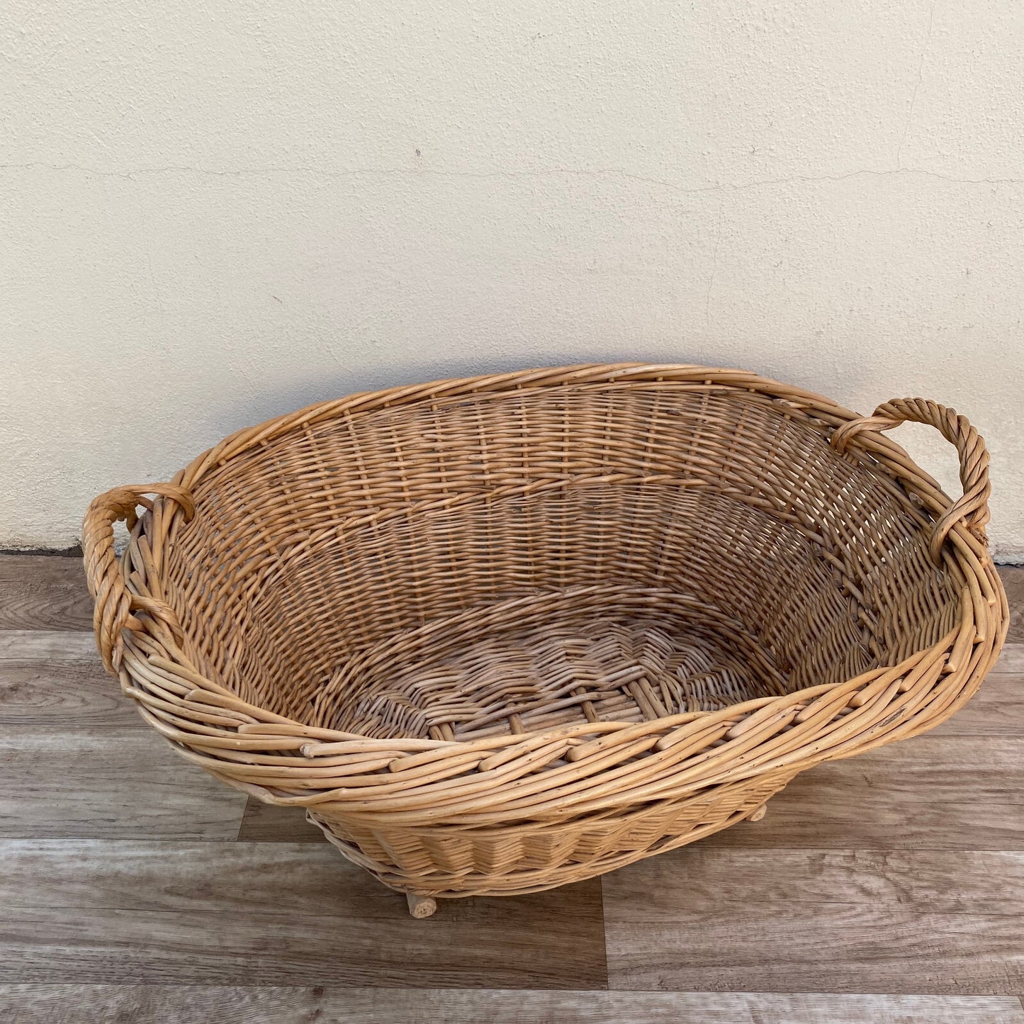 Basket Wicker Rattan Laundry House Vintage French Cute 2903251