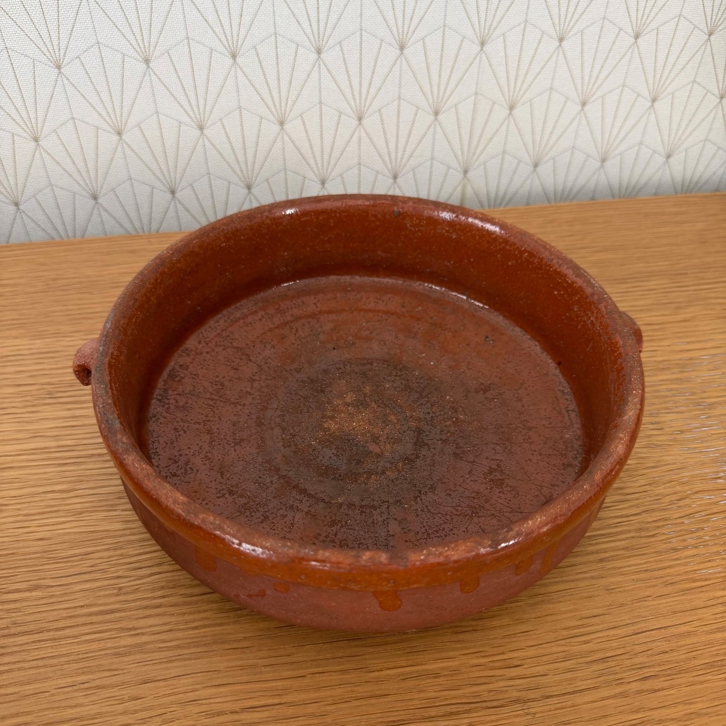 French Terracotta Tian Bowl Provence Vintage Pottery 04092621
