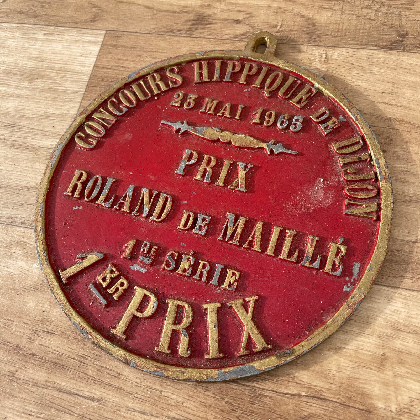 French Vintage Equestrian Medal Prix Roland de Maille Dijon 1965 11032523 Fleamarketfrance