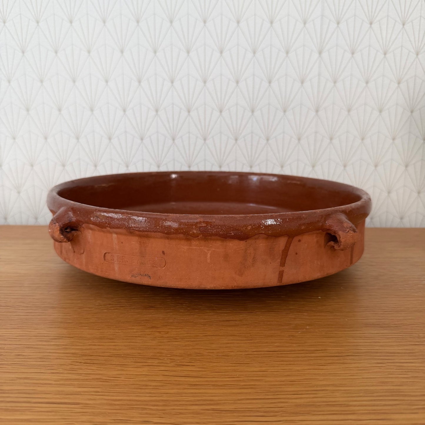 French Terracotta Tian Bowl Provence Vintage Pottery 04092624