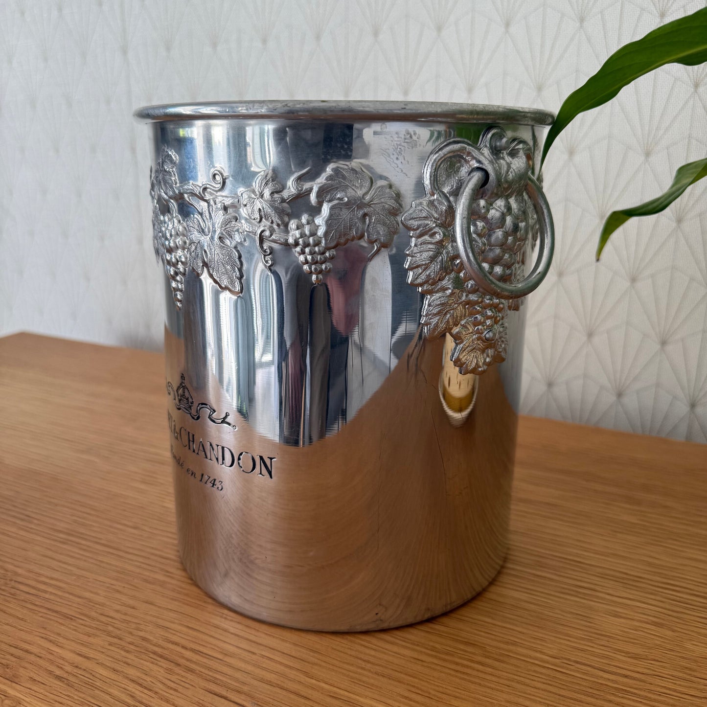 Vintage Moet Chandon Ice Bucket Silver Plated French Champagne Cooler 1308253* Fleamarketfrance