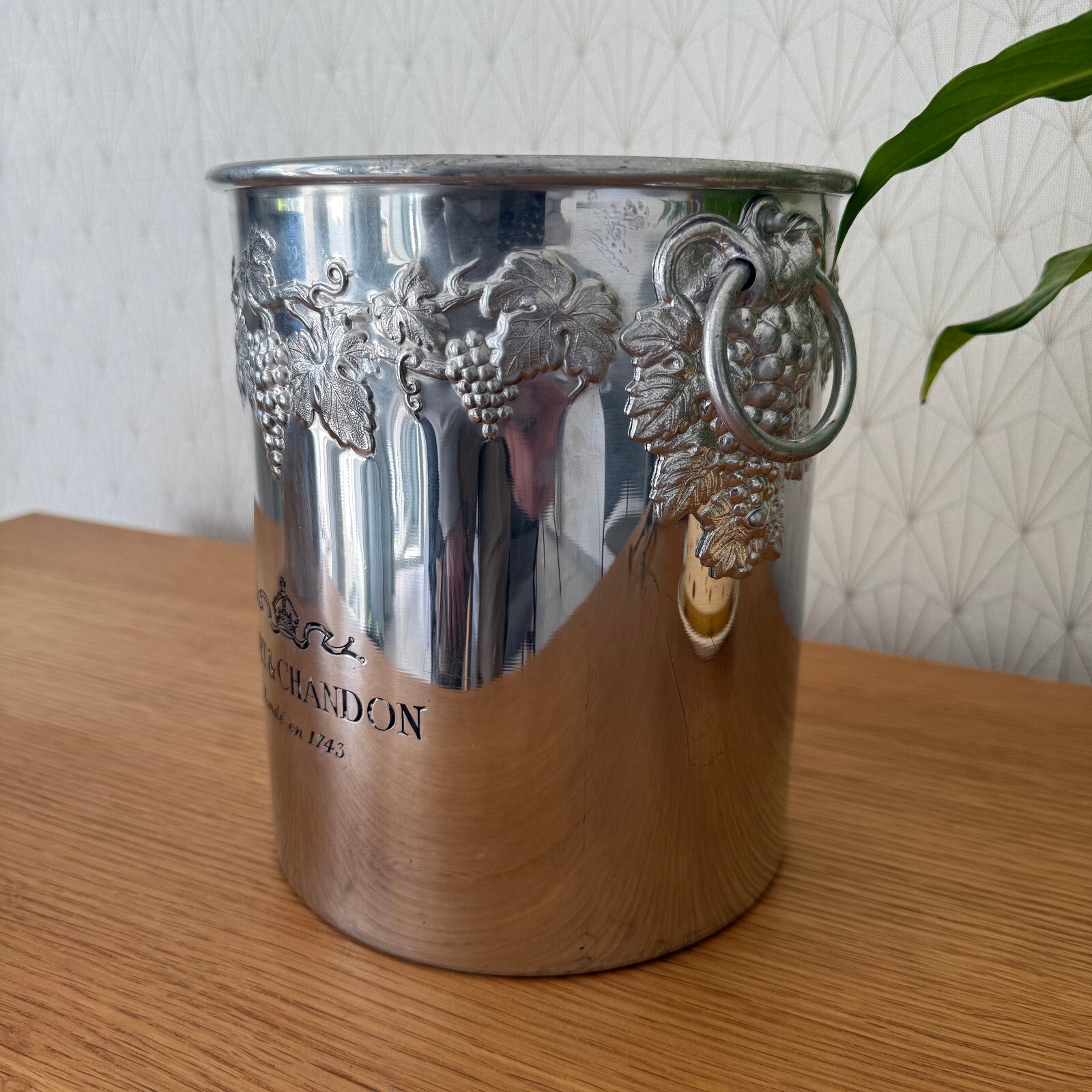 Vintage Moet Chandon Ice Bucket Silver Plated French Champagne Cooler 1308253* Fleamarketfrance