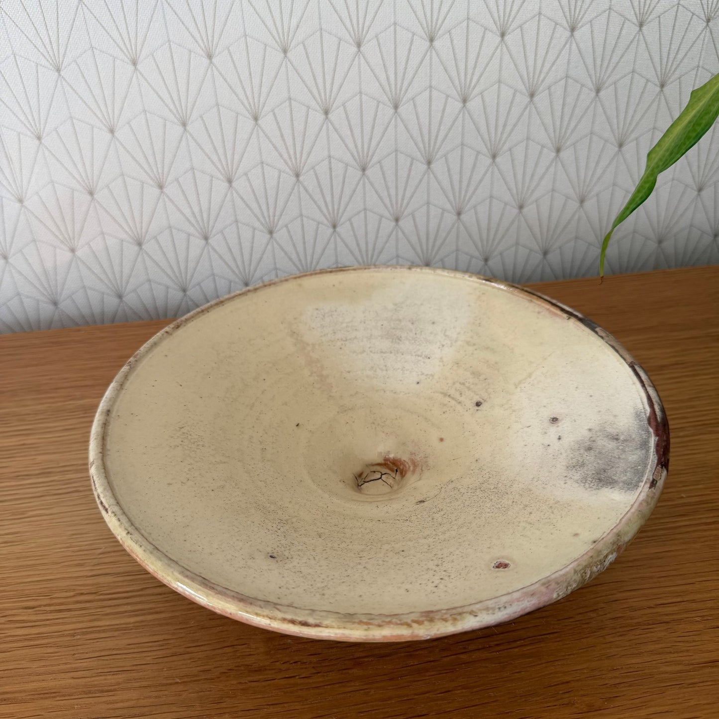Antique French Pottery Footed Bowl Yellow Glazed Provence Ceramic 1602263 Unbranded