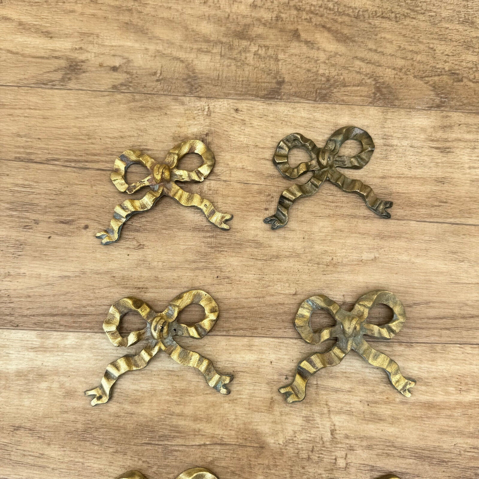 8 Antique Brass French Ribbon Ornate Drawer Furniture door 0805244 - Fleamarketfrance