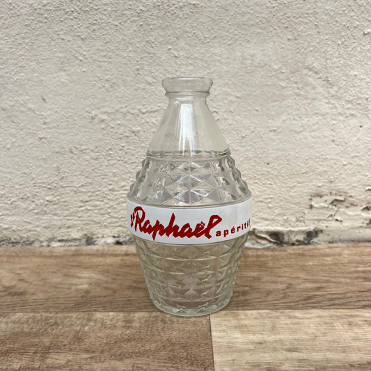 French Water Carafe St Raphael Aperitif Cut Glass Decanter Vintage 1109229 St. Raphaël