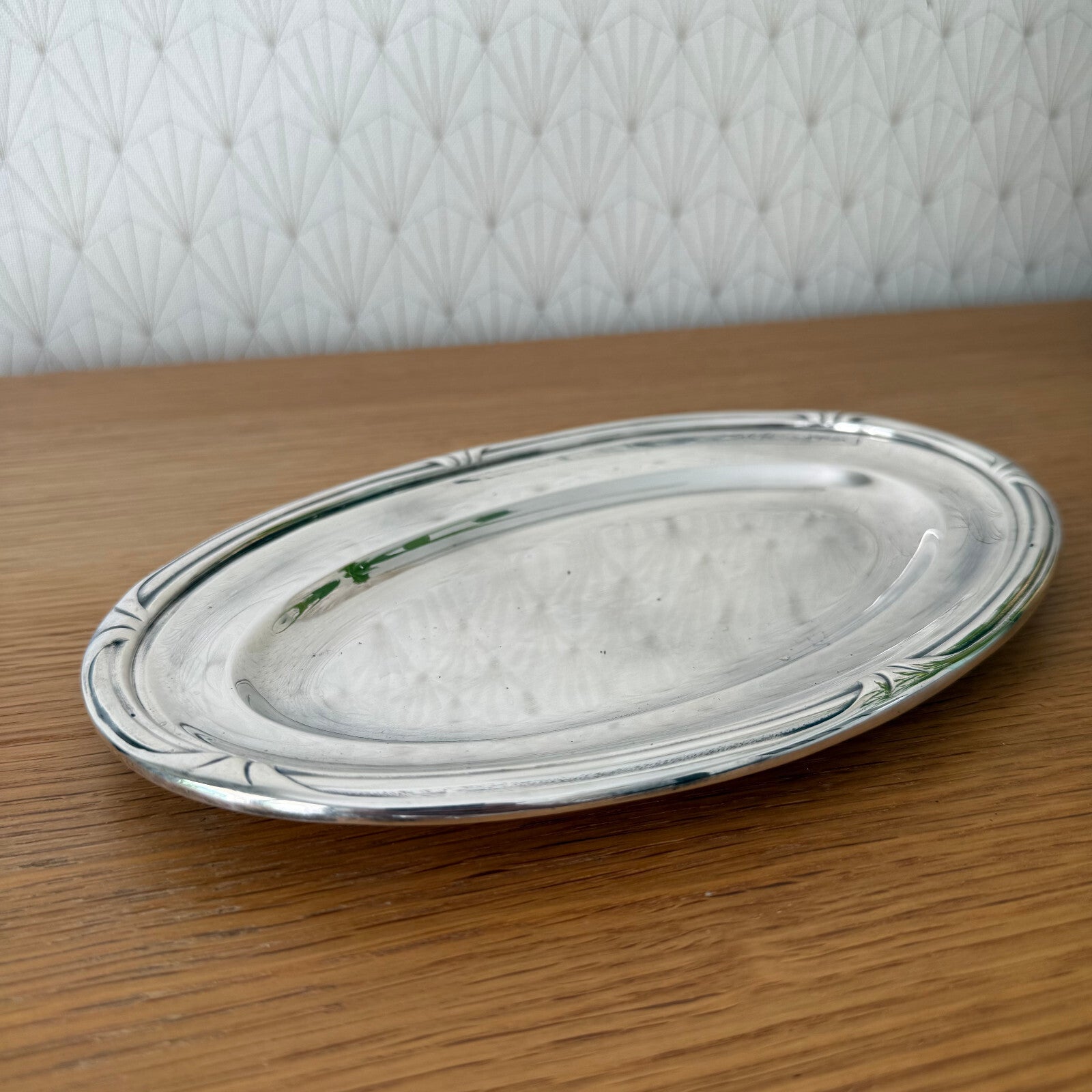 Ercuis Silverplate Tray French Brasserie Oval Serving Platter 19062511 ercuis