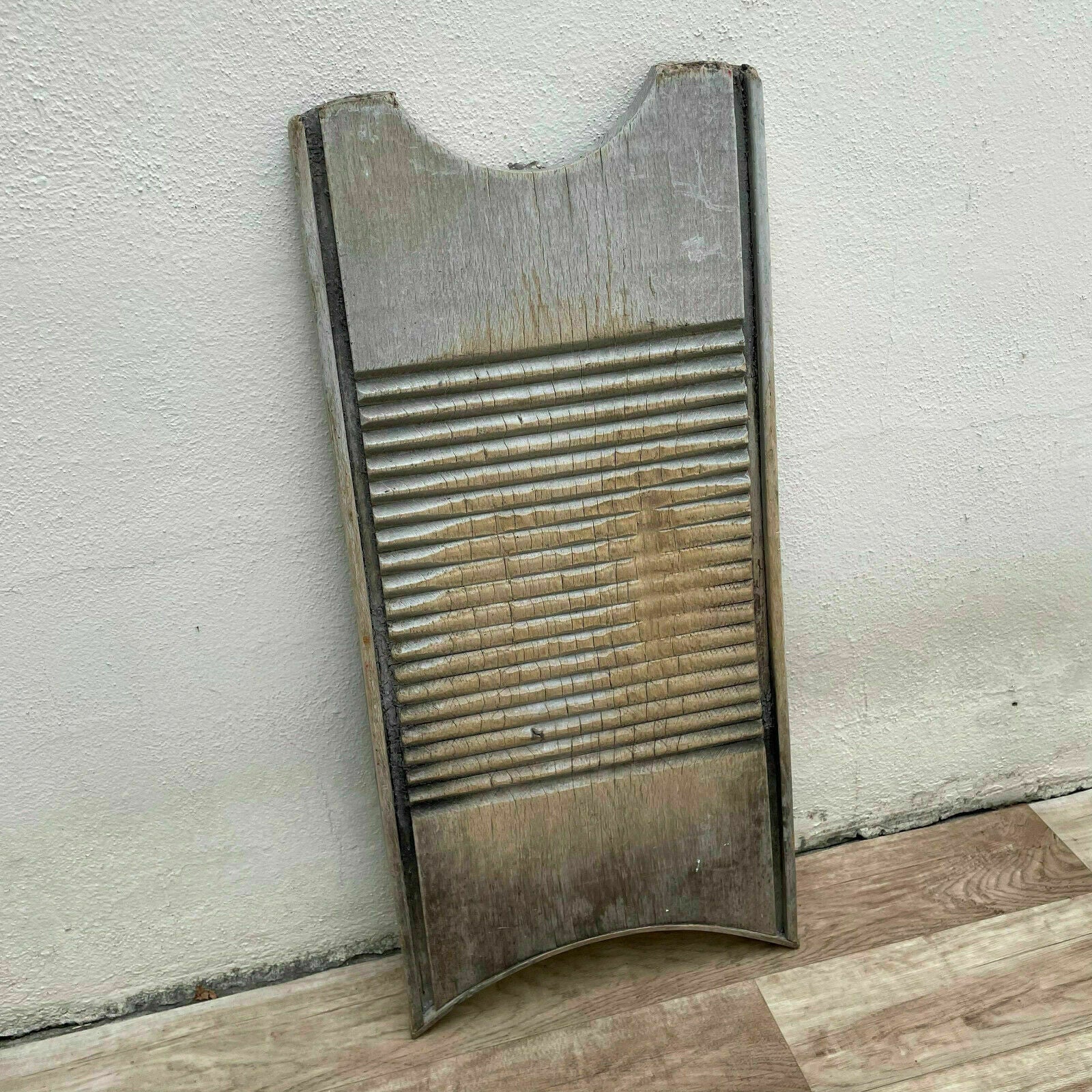 Primitive Antique French Vintage Wood Hand Washboard Wash Board 2408212 - Fleamarketfrance