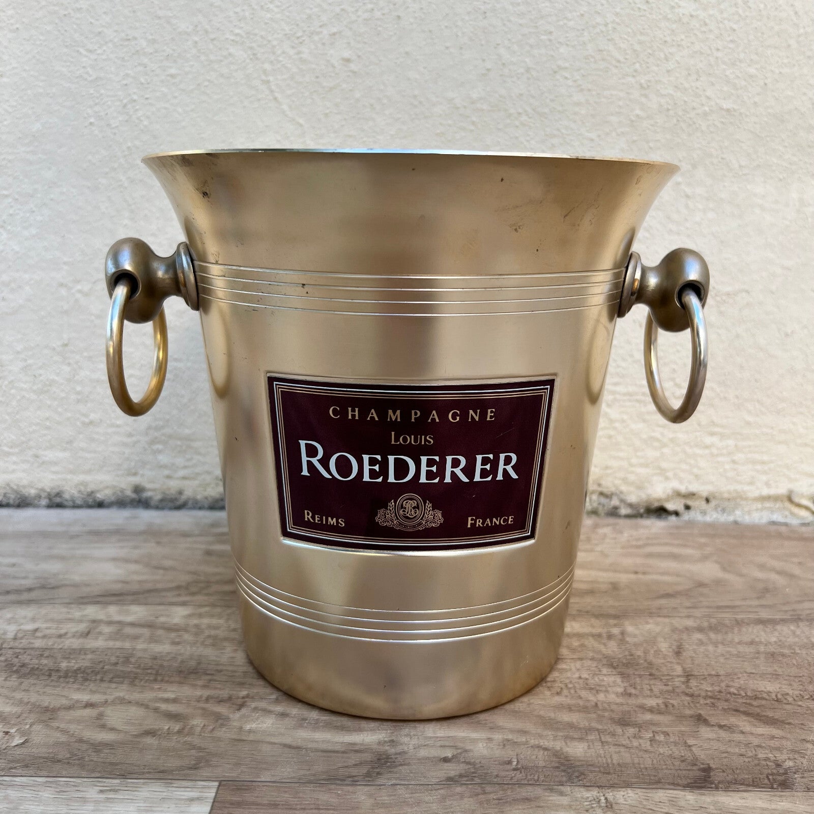 Louis Roederer Champagne Bucket Gold French Vintage Ice Cooler 2906235 Fleamarketfrance