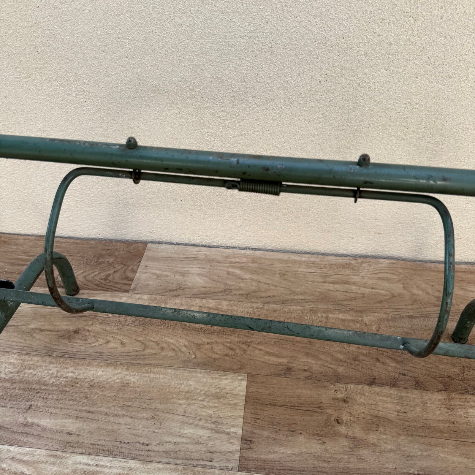 French Florist Paper Roll Dispenser Vintage Metal Wrapping Holder 1950s 1606252 Fleamarketfrance