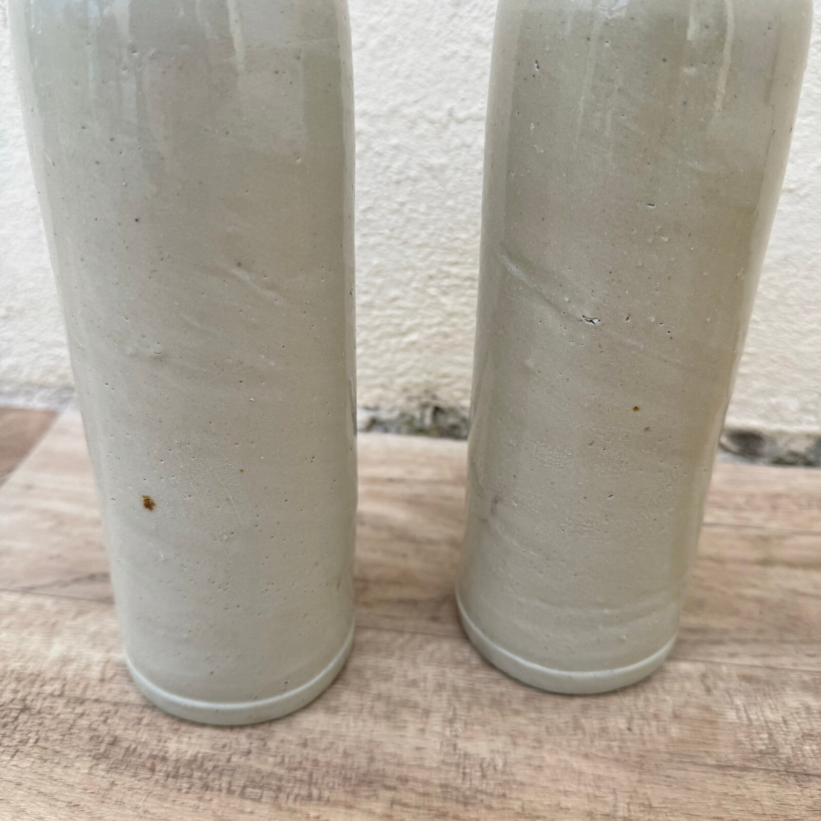 2 Vintage French Stoneware alcohol Wine Bottle water 29042410 Unmarked