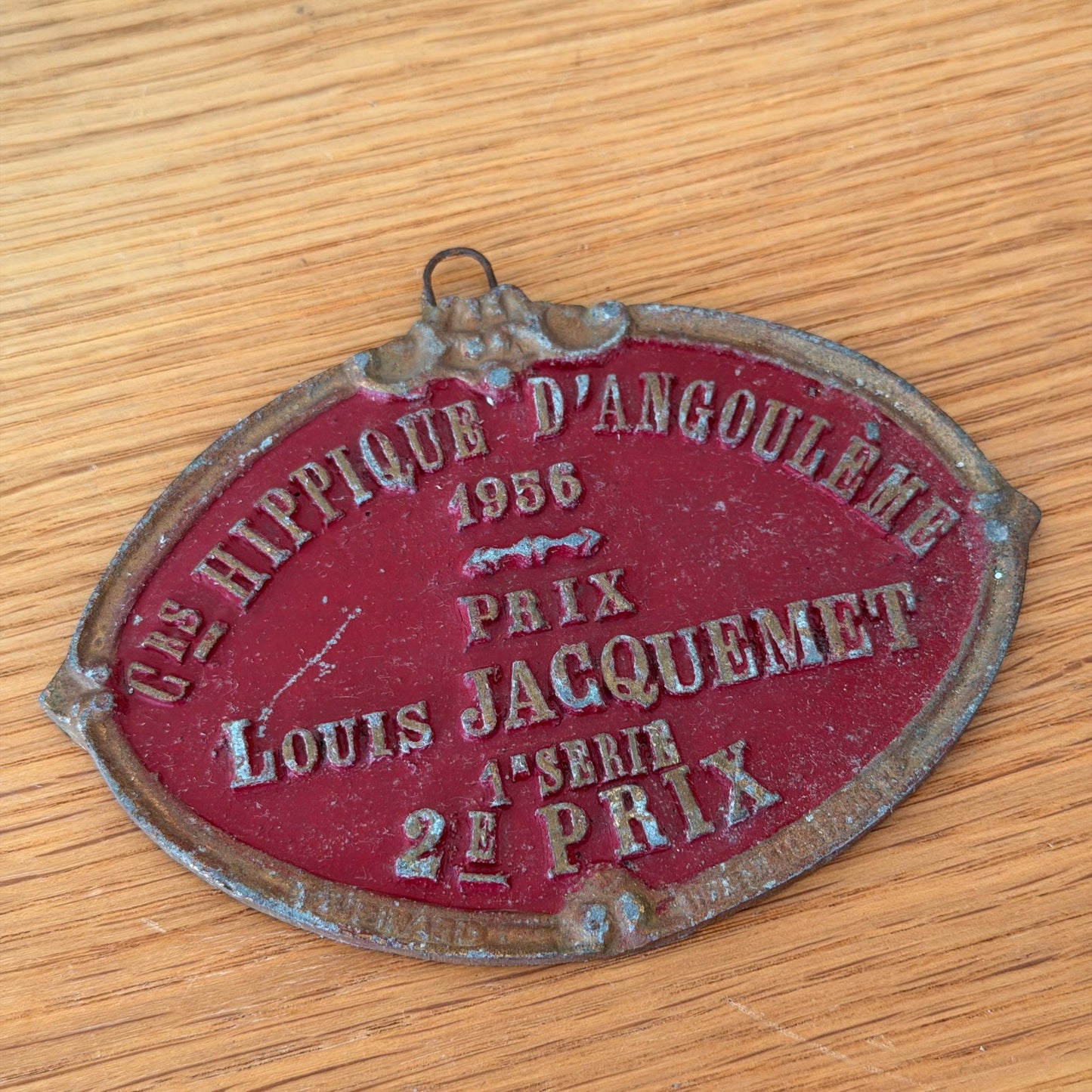 French Agricultural Medal 1956 Angouleme Prize Trophy Plaque Vintage 13012611 Fleamarketfrance : French vintage and antique decor