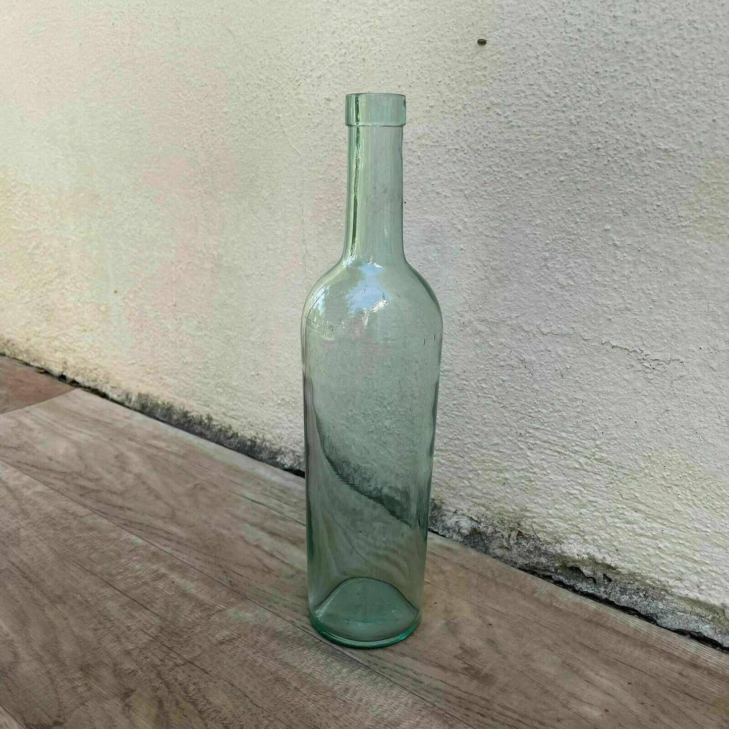 Old French clear Glass wine water pastis bottle circa 1920 14092117 - Fleamarketfrance