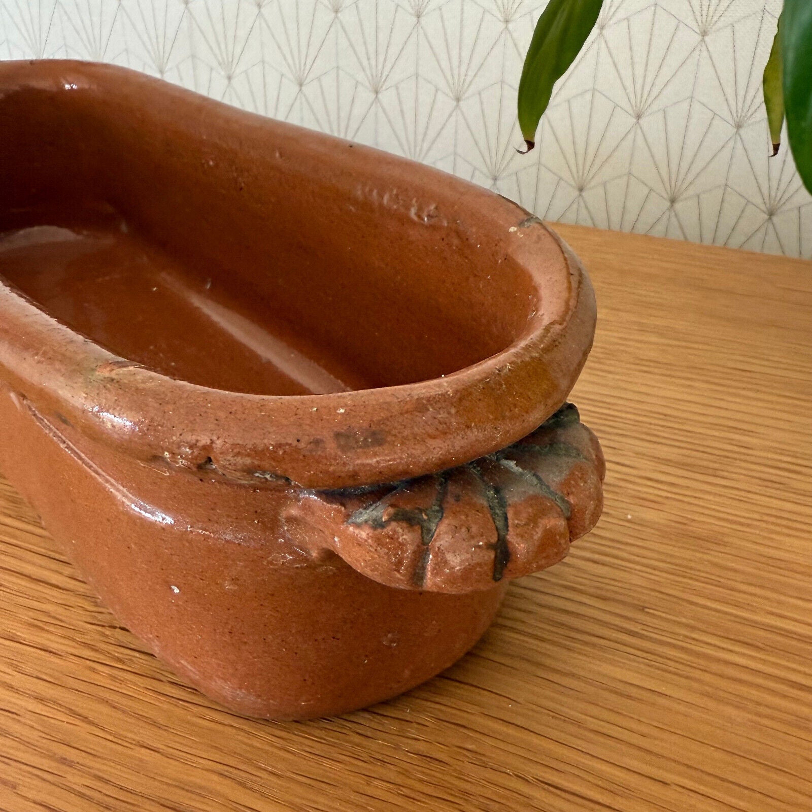 Antique French terracotta Fish Kettle Poacher Steamer Planter 1311241 - Fleamarketfrance