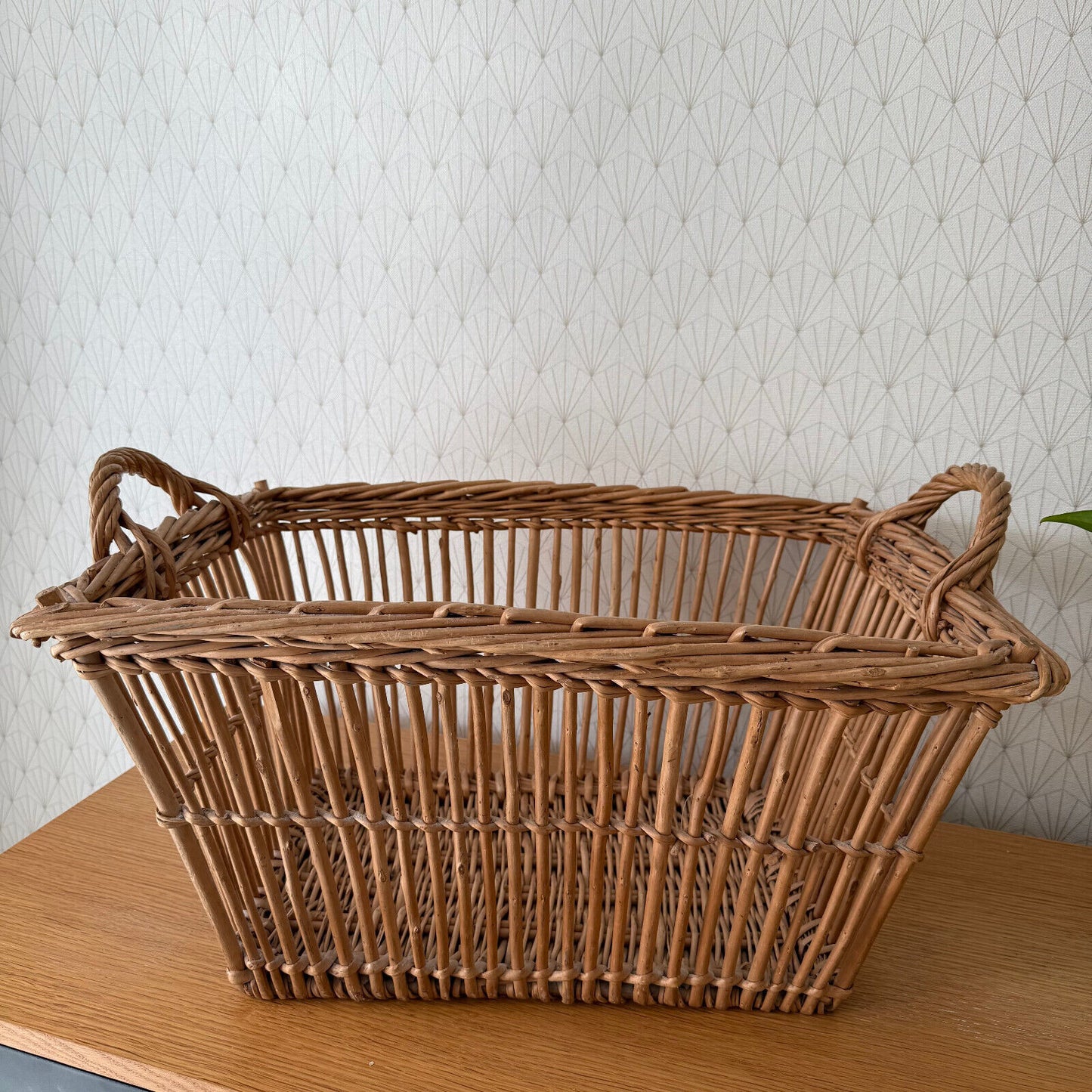 Basket Wicker Rattan Laundry Fruits House vintage french cute 2702254 - Fleamarketfrance