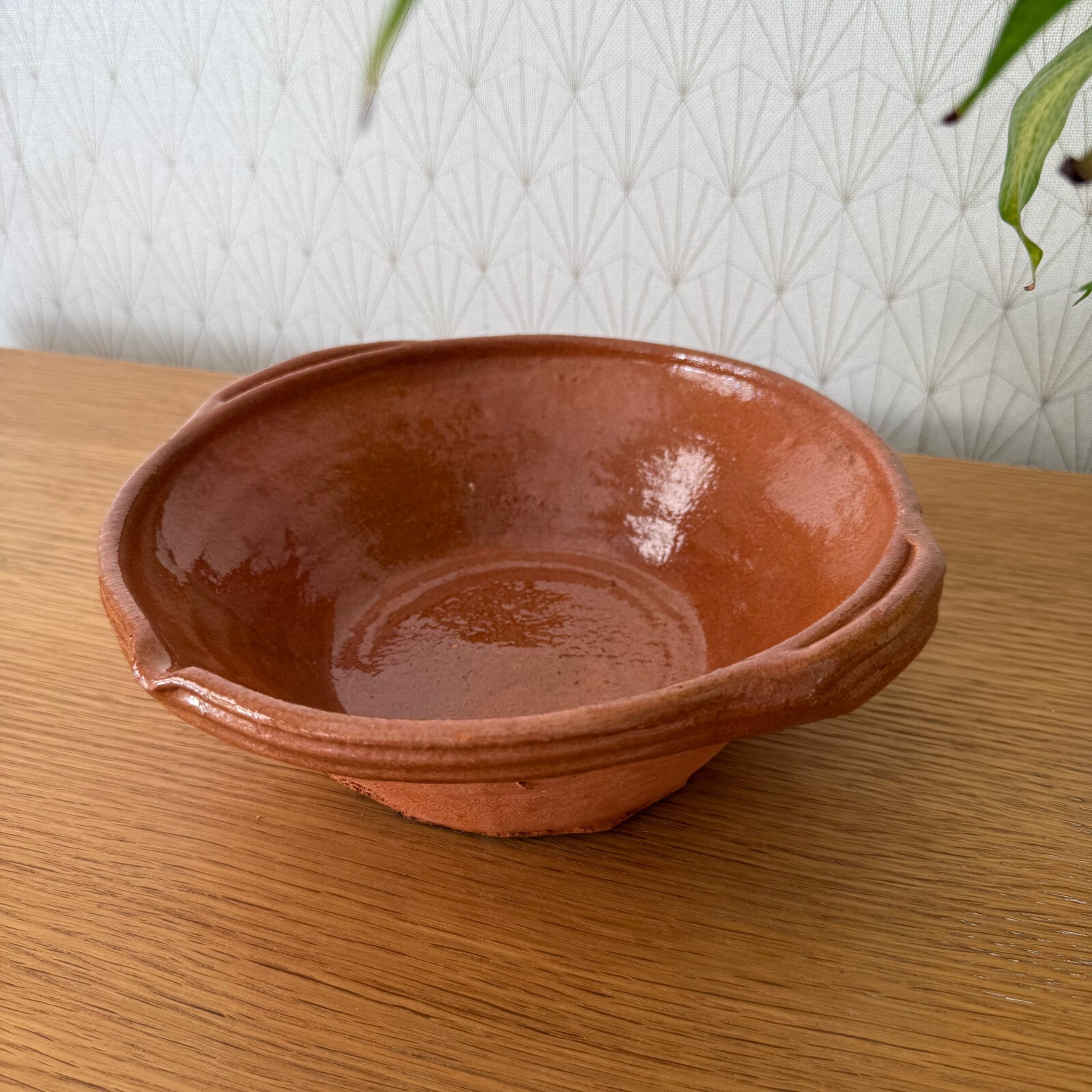 Vintage French Terracotta Tian Bowl Not Freres Mixing Serving 04062515 Fleamarketfrance