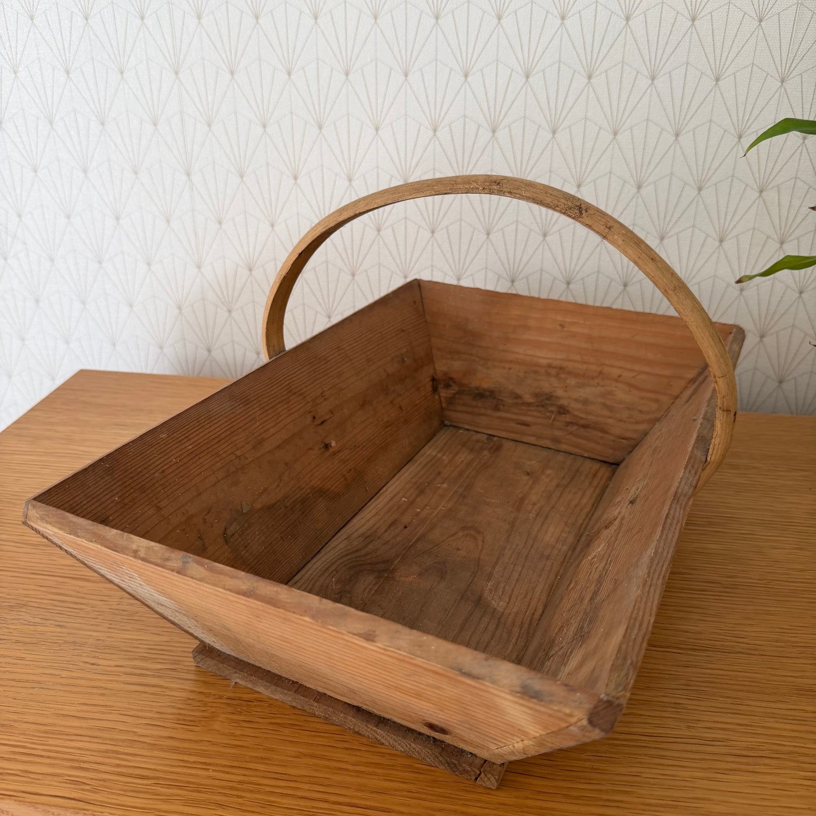 French Wooden Basket market fruits Mushrooms Vintage Wineyard 0810259 Fleamarketfrance