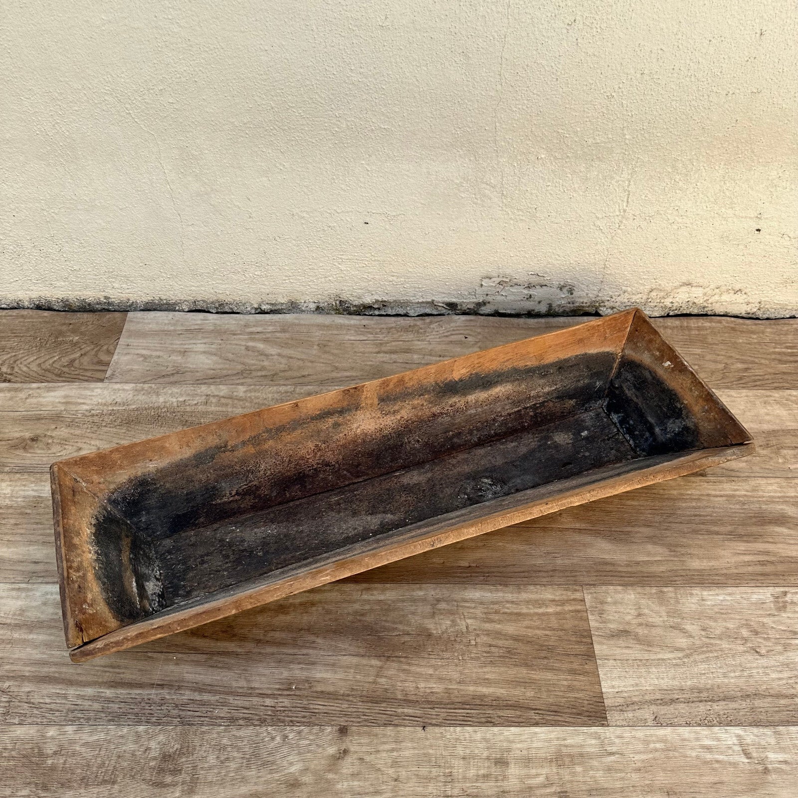 Vintage French Bread Basket Wood Baguette Trough 1950s Rustic 10022414 Fleamarketfrance