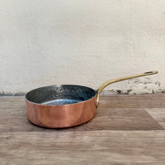 Vintage French Copper Saute Pan Villedieu CVD Cookware 7" Professional 2407234 Fleamarketfrance