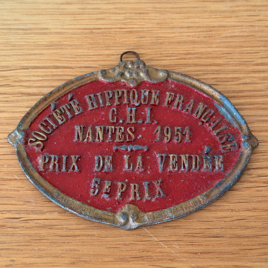 French Vintage Agricultural Trophy Plaque 1951 Nantes Prize Award 13012612 Fleamarketfrance : French vintage and antique decor