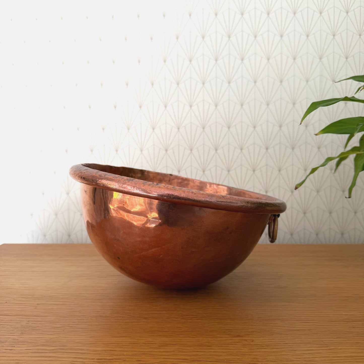 Vintage French Copper Bowl Dehillerin Cul de Poule Mixing Bowl 2010254 Antique
