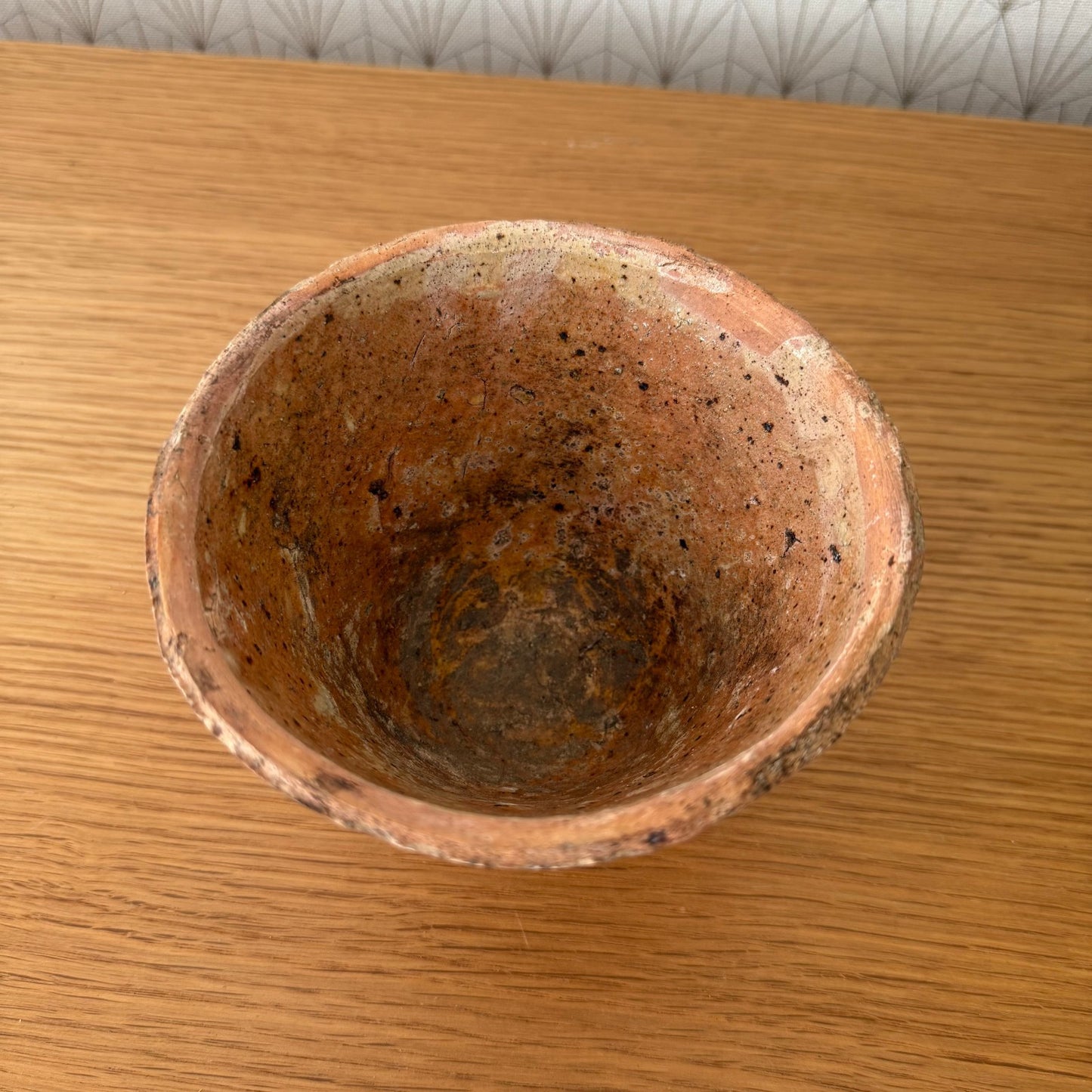 Antique French Resin Pot Tree Collecting Vessel Folk Art Pottery 0211255 Unbranded
