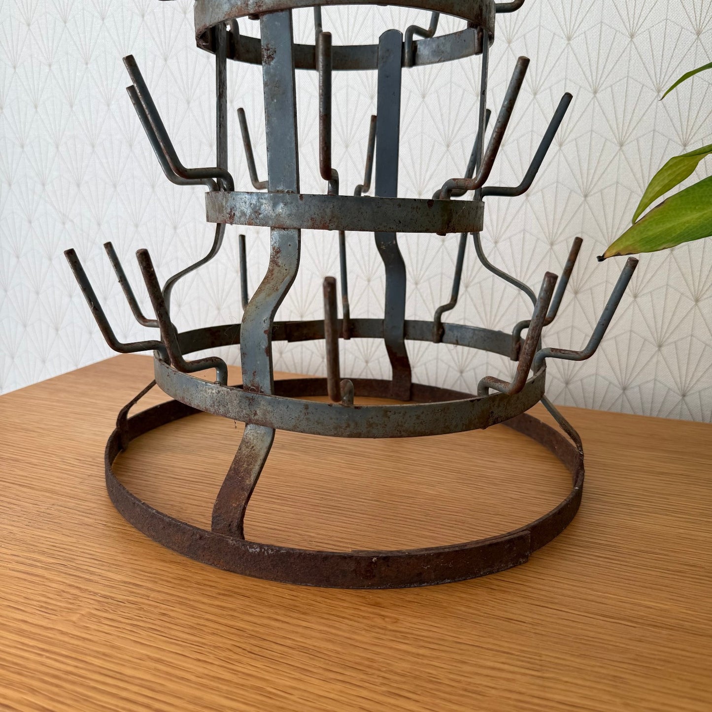 Vintage French Wine Champagne Bottle Drying Wine Rack hanger 0608251