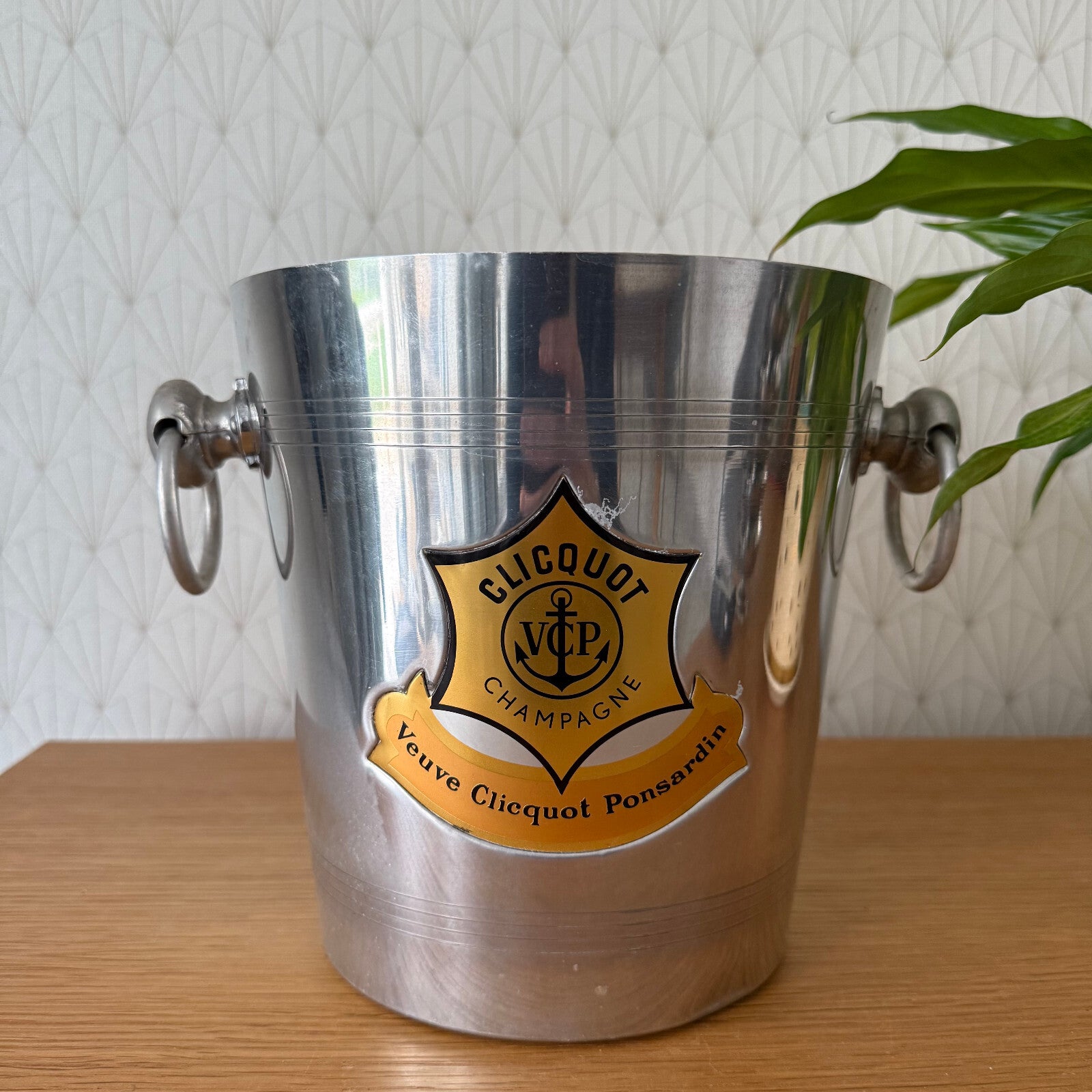 Veuve Clicquot Ice Bucket Vintage French Champagne Cooler Metal 18042512 Fleamarketfrance
