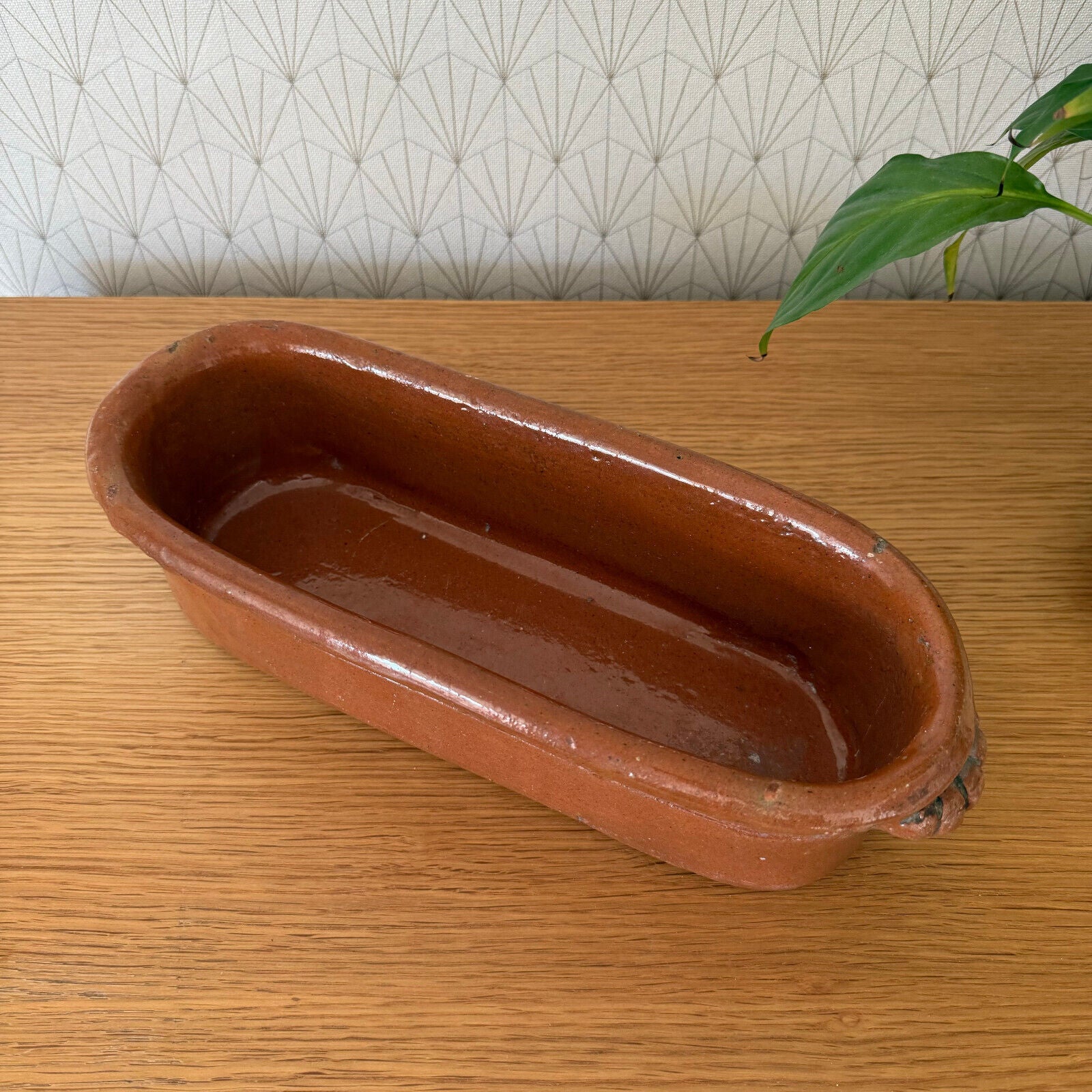 Antique French terracotta Fish Kettle Poacher Steamer Planter 1311241 - Fleamarketfrance