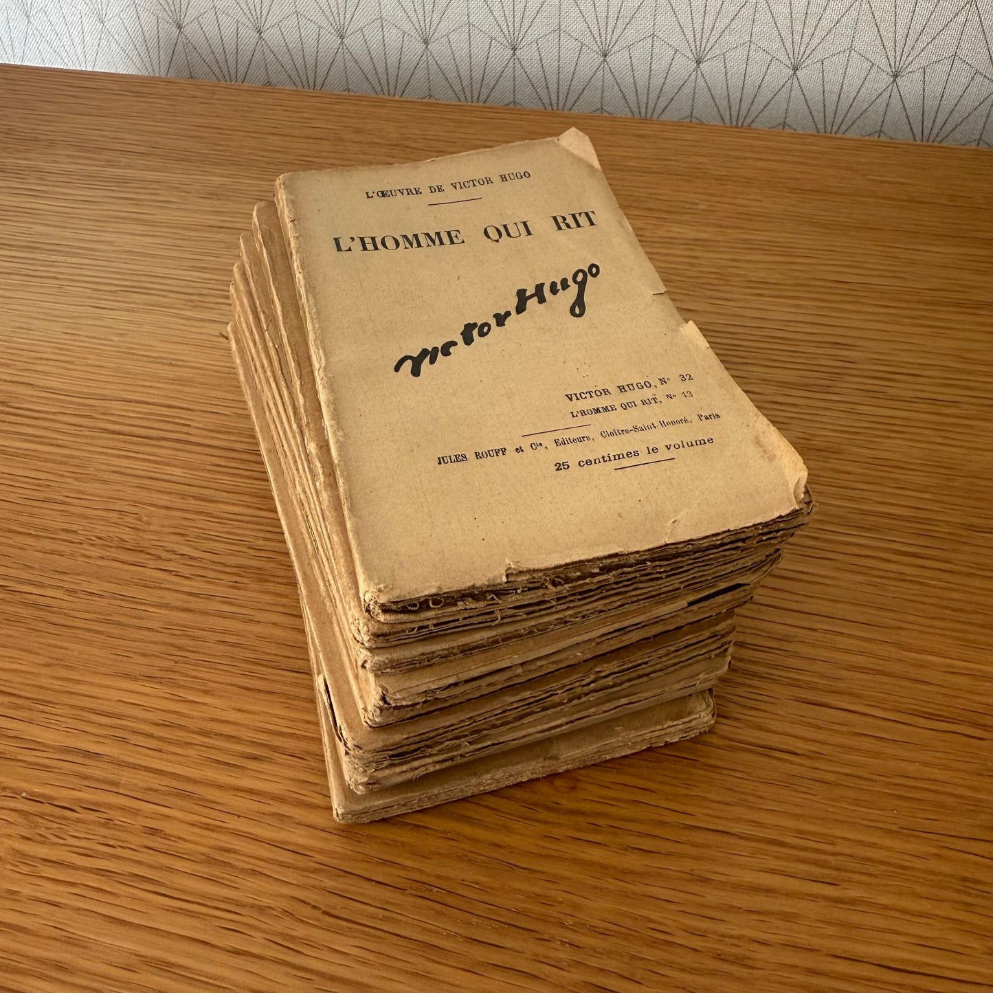 Collection of old French books decoration 0309253