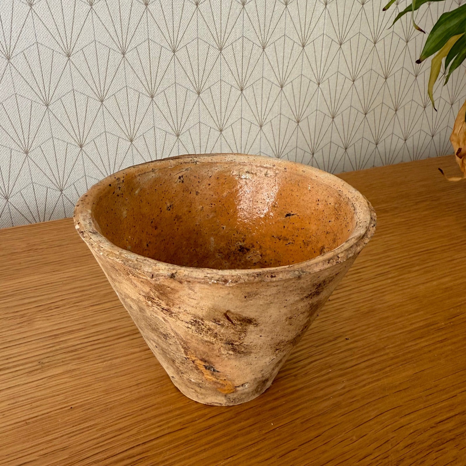 Antique French Resin Pot Tree Sap Collecting Vessel Rustic Pottery 0211253 Unbranded