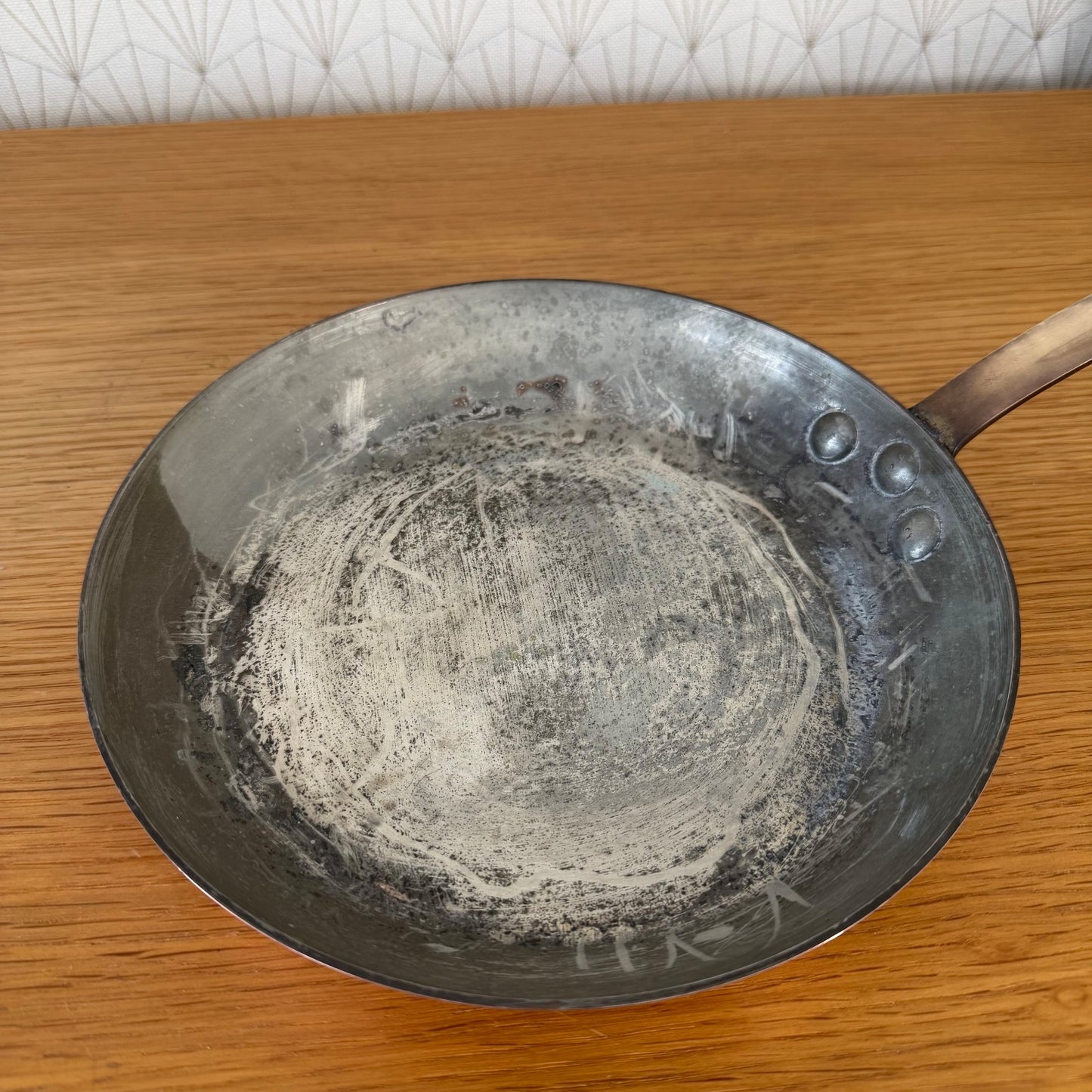 French Copper Pan Sauteuse Chef Tin Lining Vintage Made France 0505268 Unbranded