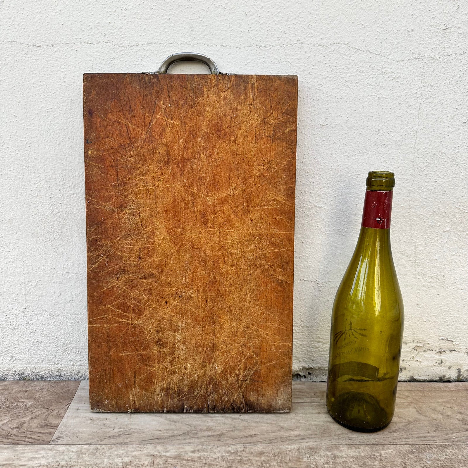 French Wooden Cutting Board with Handle Vintage Kitchen Bread 27112321 Antique