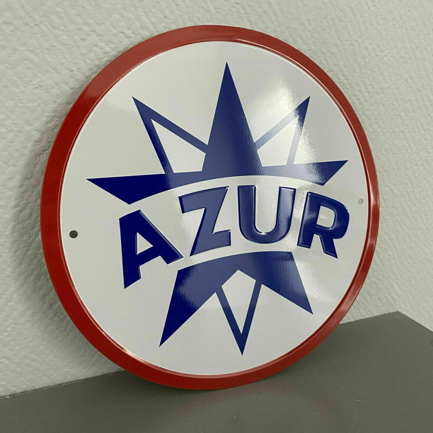 AZUR French Vintage Automotive Metal Sign Car Garage Wall Decor 2509209 AZUR