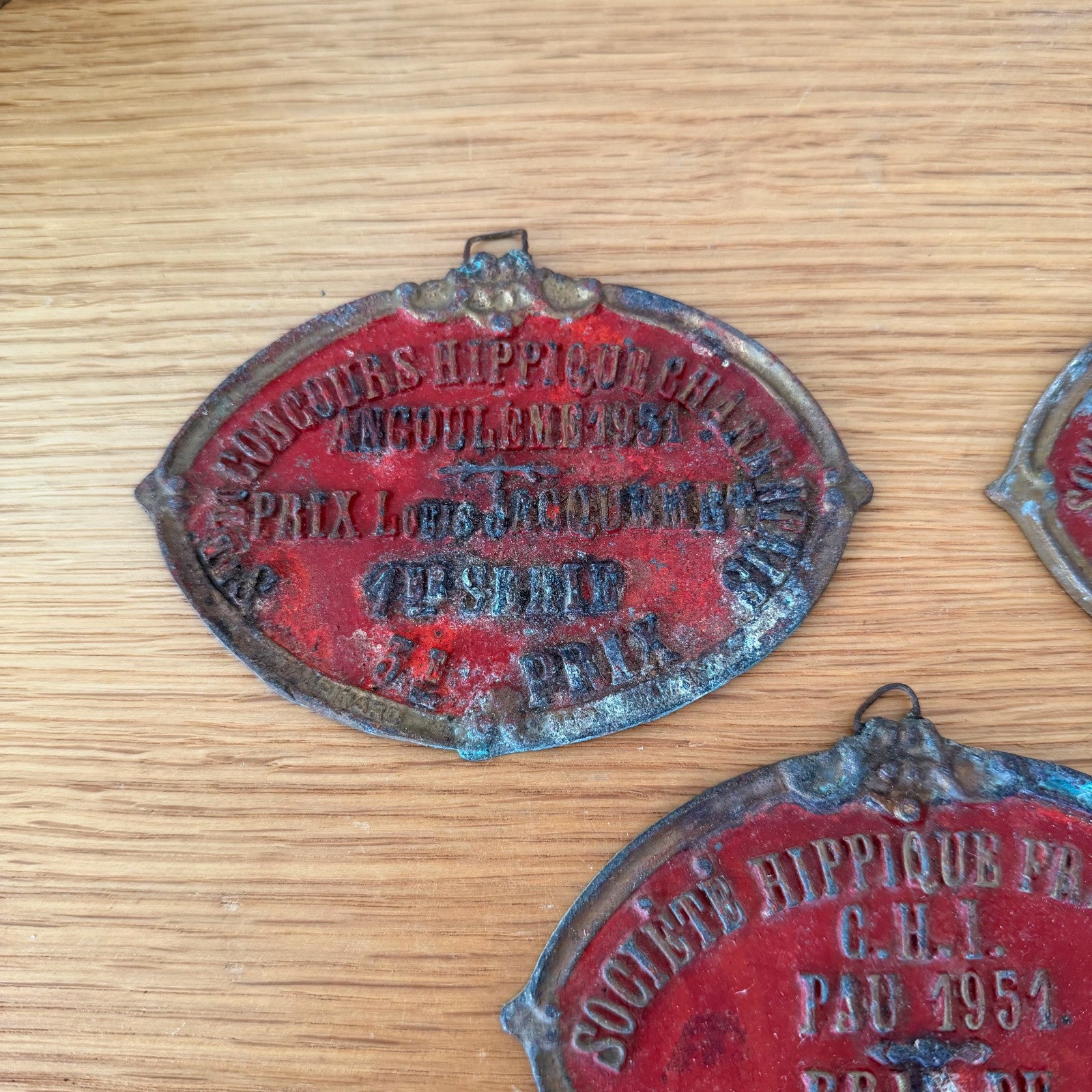 French Vintage Horse Show Prize Medals Agricultural Awards 1950s 0802261 Fleamarketfrance