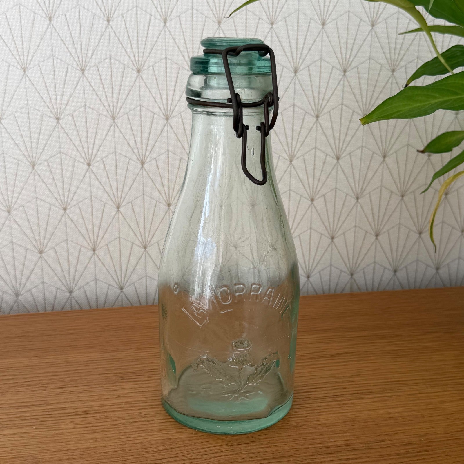 French Glass Preserve Jar La Lorraine Vintage Swing Top Stopper 1305267 Fleamarketfrance