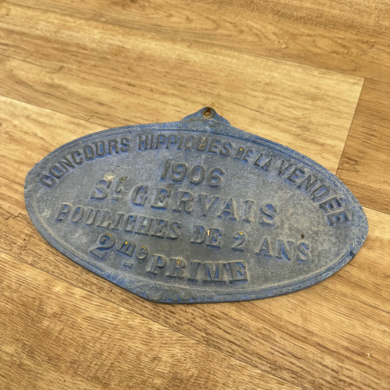 French Horse Racing Plaque 1906 Vendee Agricultural Award Vintage 1909246 Fleamarketfrance